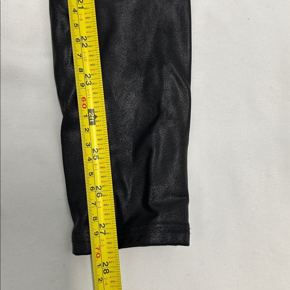Spanx Faux Leather Leggings in Black - Picture 3 of 6